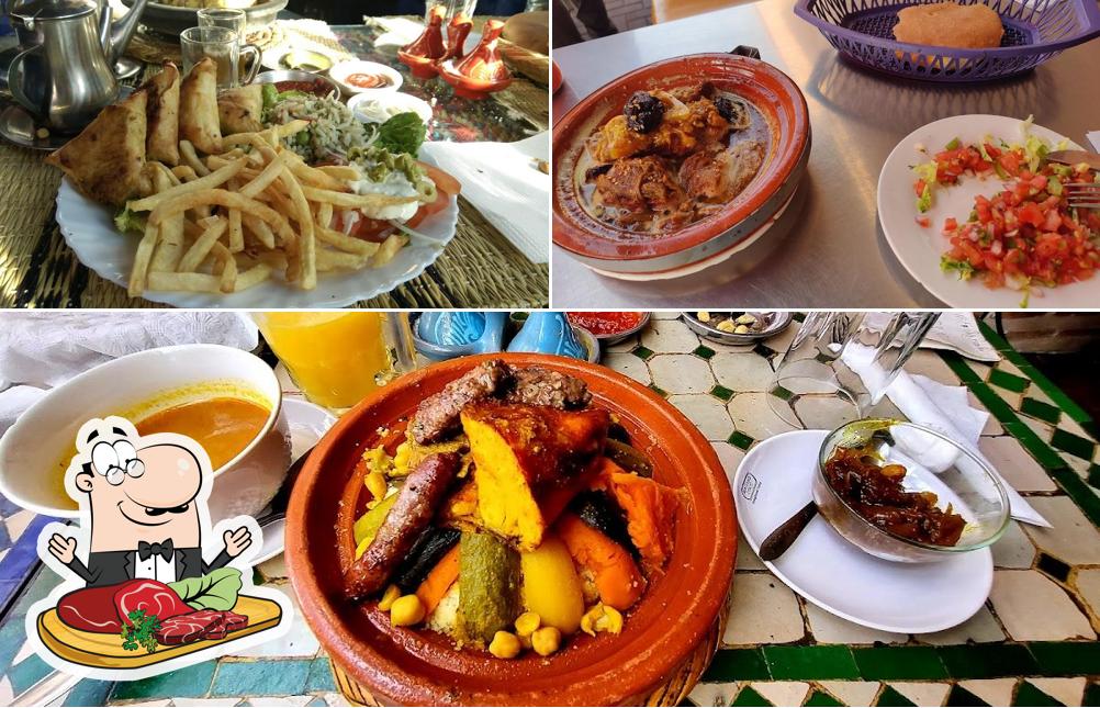 Chez Brahim Restaurant sert des repas à base de viande