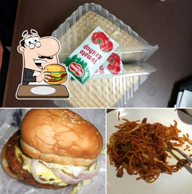 Order a burger at Foodycall
