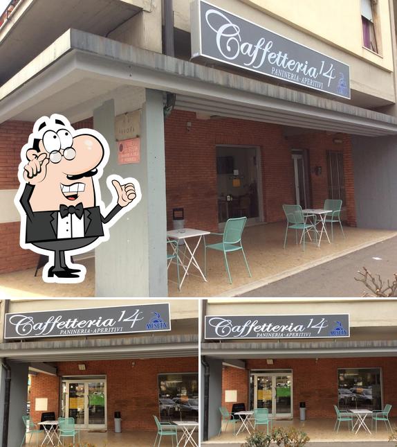 Gli interni di Caffetteria 14