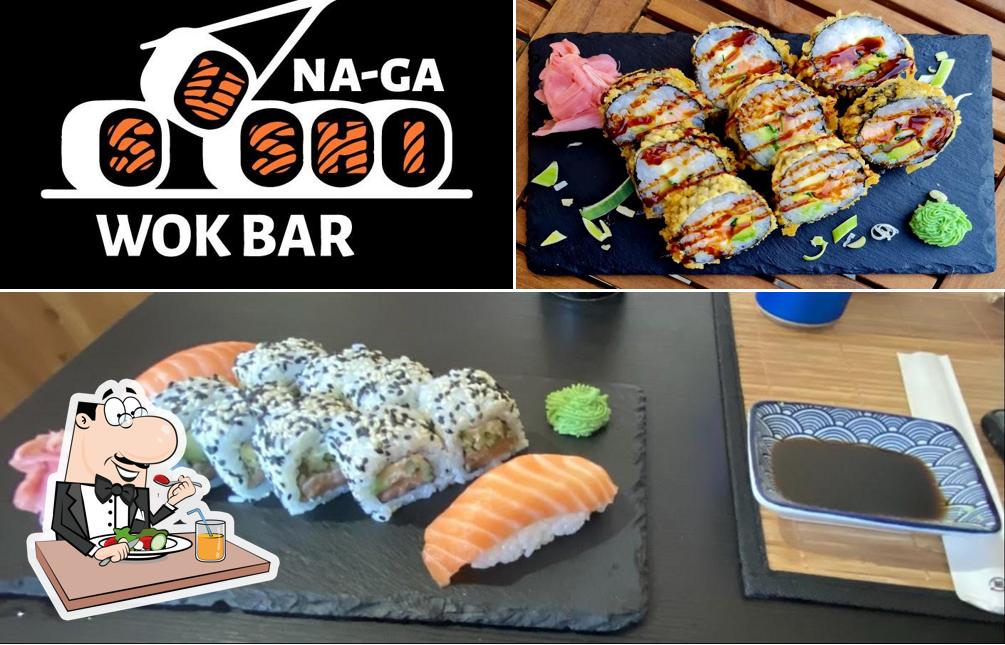 Food at Na-ga sushi&wok bar