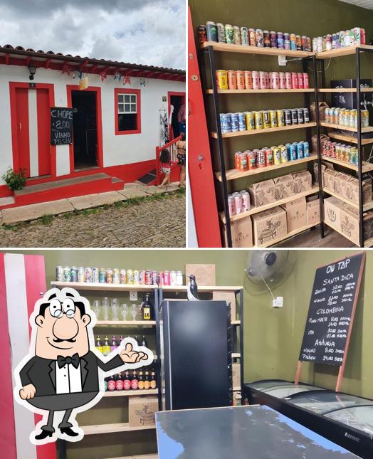 A ilustração do Nano Bier Bar - Piri’s interior e exterior