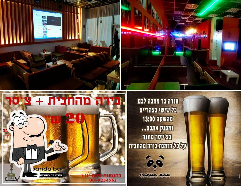 The photo of interior and drink at פנדה בר נרגילות רחובות- panda bar