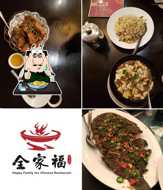 Platos en Happy Family Inn Chinese Restaurant