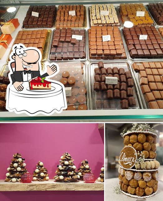 Boulangerie - Pâtisserie - Chocolaterie "La gourmandise - Fautsch Jeremy" offre une sélection de desserts