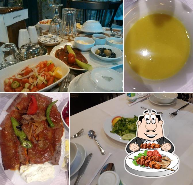 Food at Meşhur Bursa Hacıbey Kebapçısı