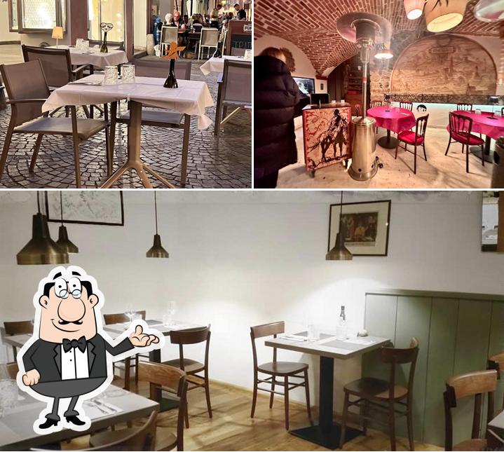 Gli interni di Trattoria Flora