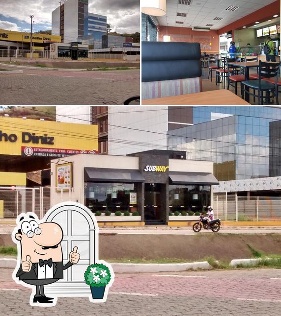 Esta é a imagem apresentando exterior e interior no Subway