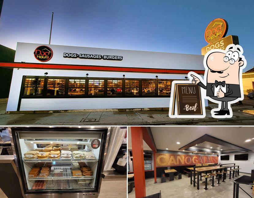 Это снимок ресторана "Dog Haus Burgers, Brats, Breakfast Burritos, Beer, & Wine"