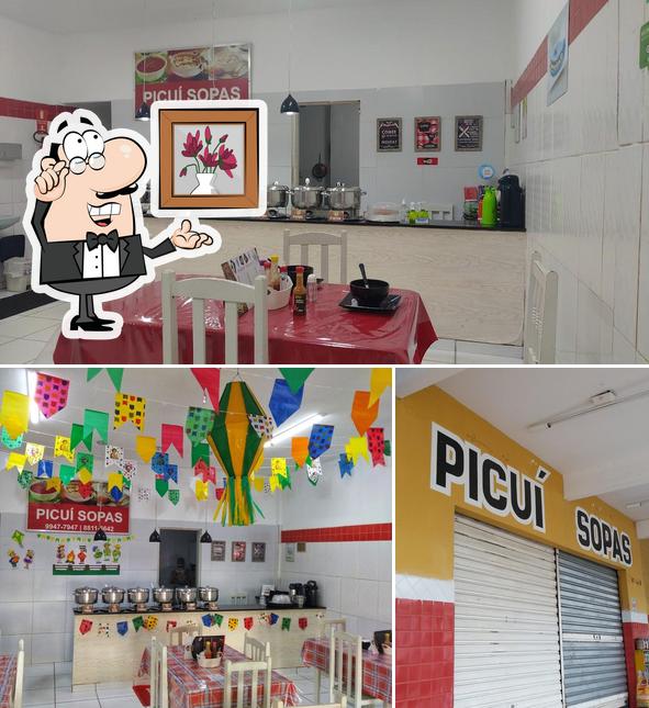 O interior do Picuí Sopas