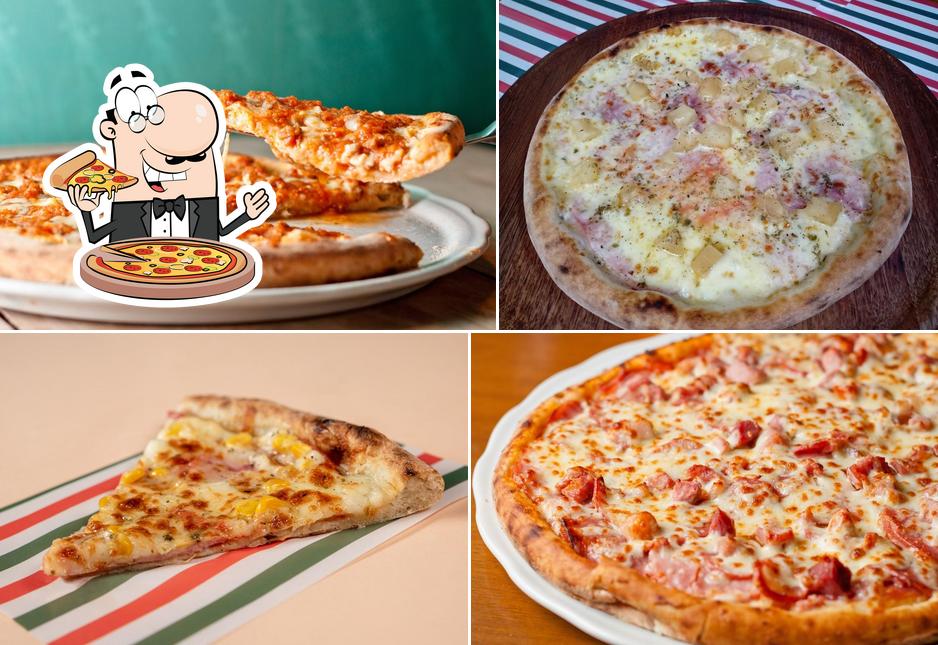 Experimente diferentes variedades de pizza