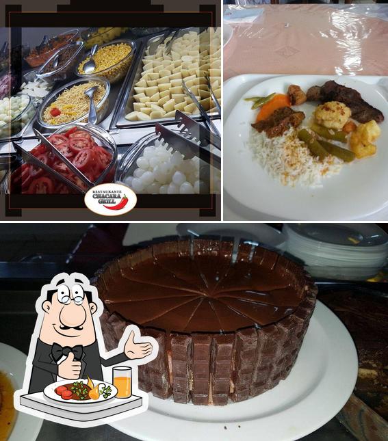 Comida em Restaurante Chácara Grill