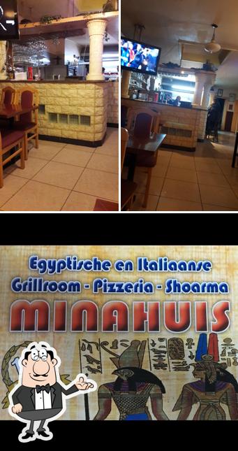 L'intérieur de Minahuis Grillroom Pizzeria