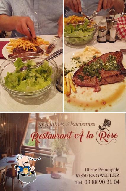 Restaurant A La Rose se distingue par sa nourriture et intérieur