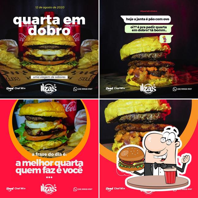 Peça um hambúrguer no Ilza´s Pratos e Lanches