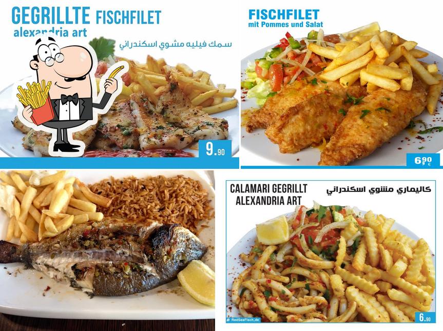 Probiert Pommes Frites bei Red Sea Fish