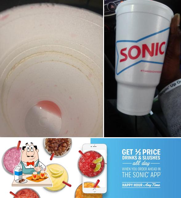 Enjoy a beverage at Sonic Drive-In