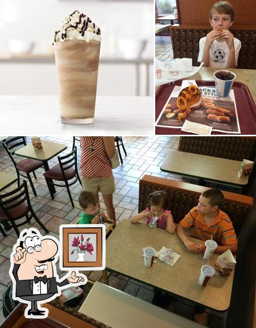 The image of Arby's’s interior and beverage