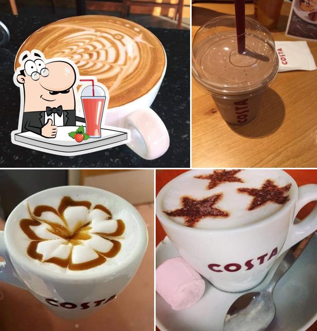 Try out various beverages offered by Costa Coffee