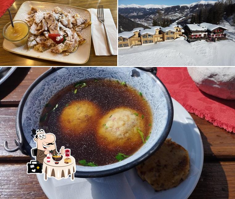 Rifugio Prati di Croda Rossa si caratterizza per la cibo e esterno