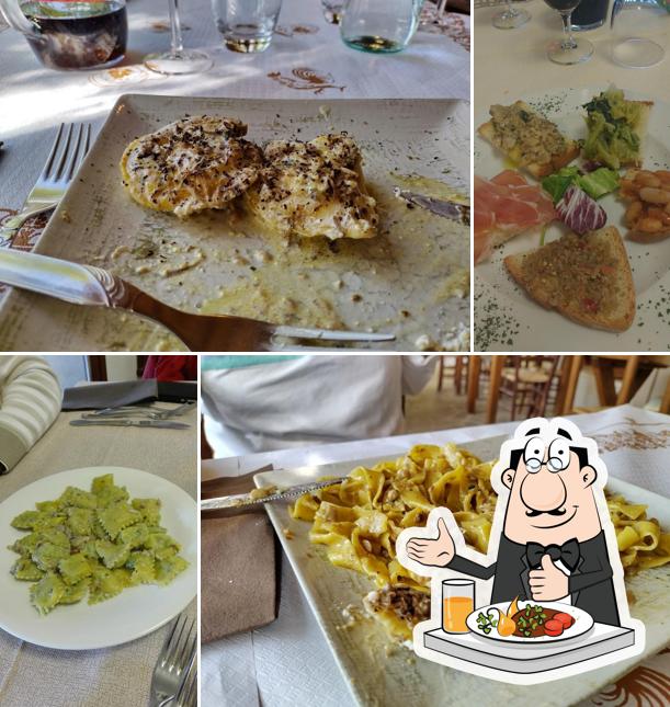 Cibo al Ristorante Lago Pontini Caminetto la Nella