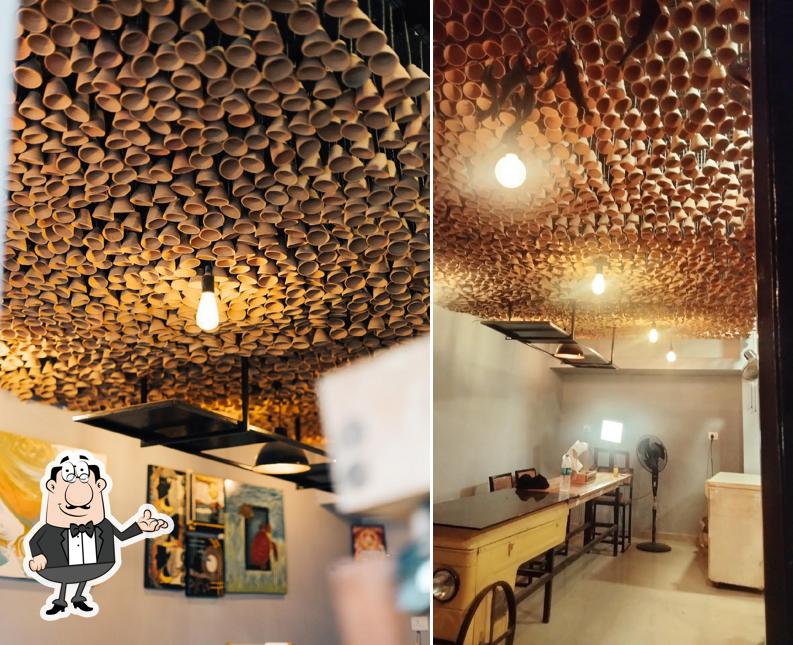 The interior of Cafeino
