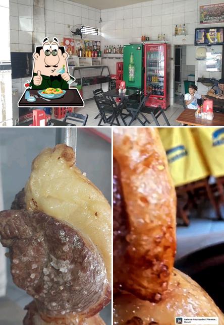 A ilustração do Churrascaria do Ceará’s comida e interior