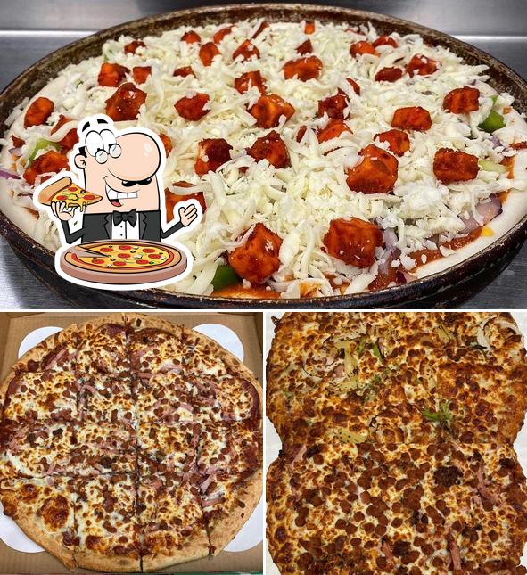 Prenez différents types de pizzas