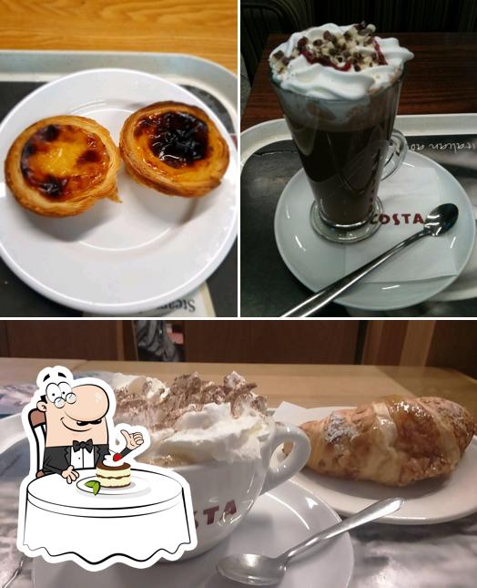 Costa Coffee provides a selection of desserts