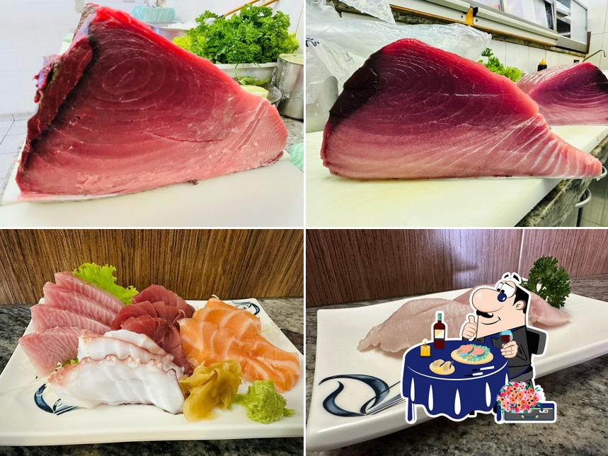 Sashimi em Uokatsu sushi bar