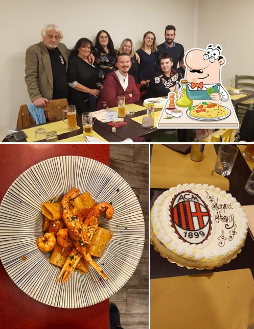 Questa è la foto che raffigura la cibo e tavolo da pranzo di Civico 1