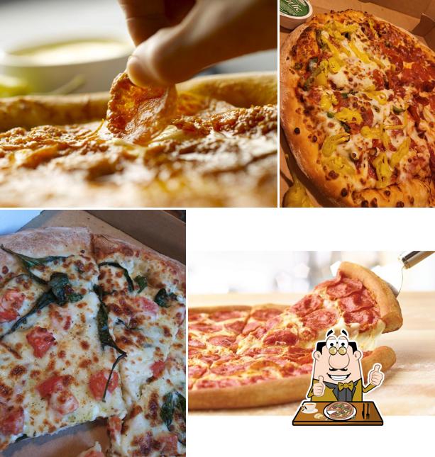 Pick various types of pizza