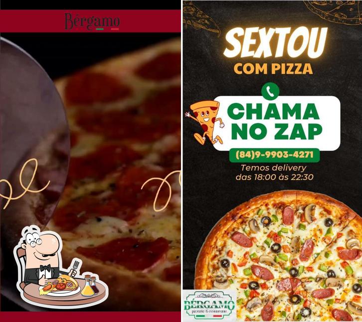 Consiga pizza no Bérgamo pizzaria