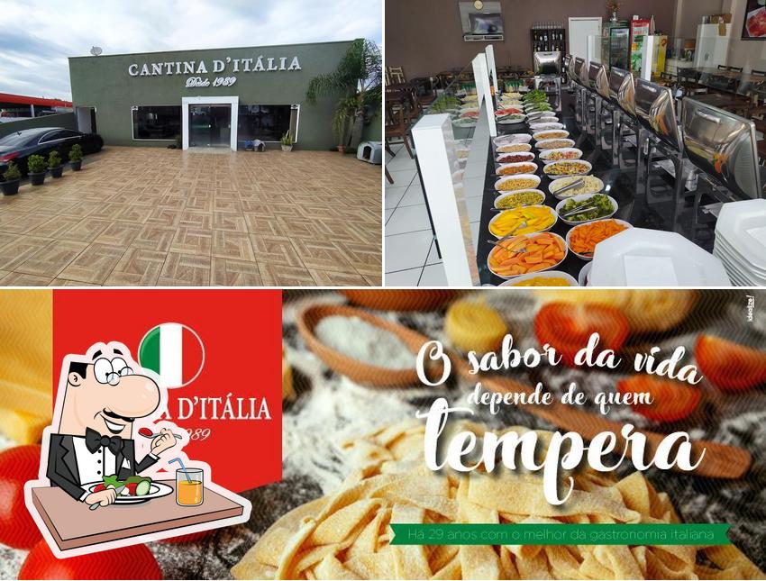 Among different things one can find food and exterior at Cantina D'Itália