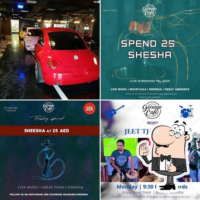 Garage Cafe Shisha Hookah Dubai, Dubai Restaurant menu and reviews