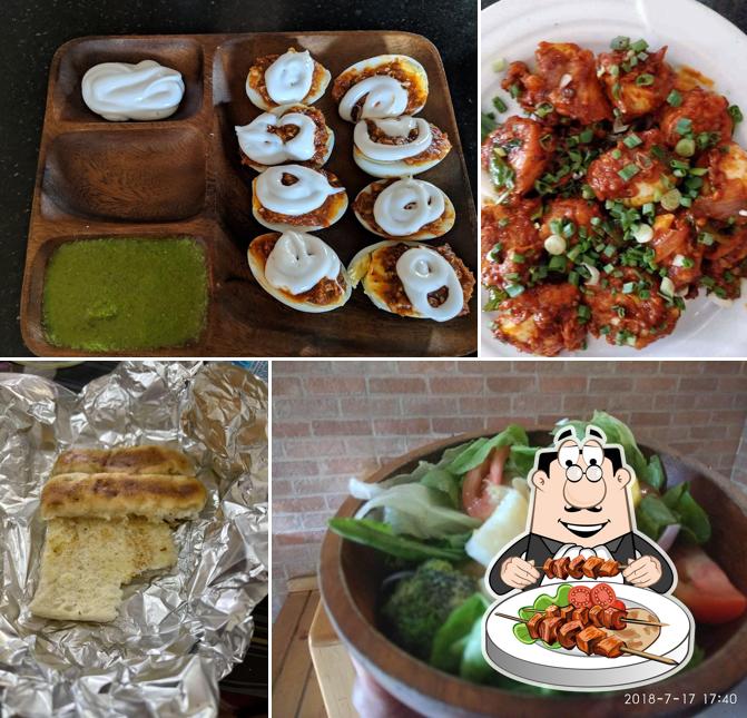 Food at Eggiterian Cafe