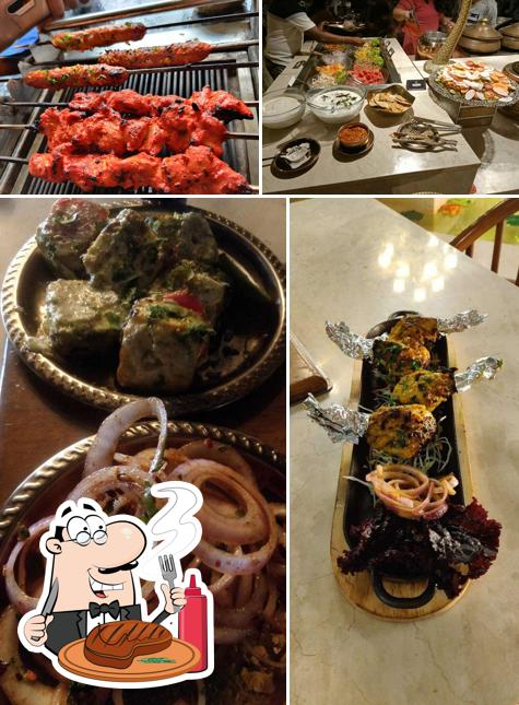 Order meat meals from the menu