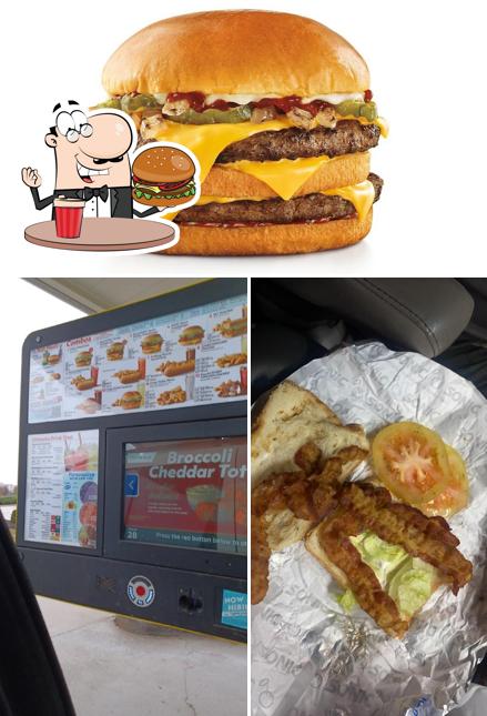 Order a burger at Sonic Drive-In