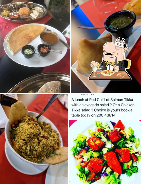 Еда в "Red Chilli Indian Restaurant & Tapas Bar"