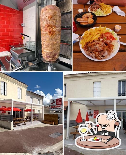 Voici la photo indiquant la nourriture et extérieur sur Erkan kebab