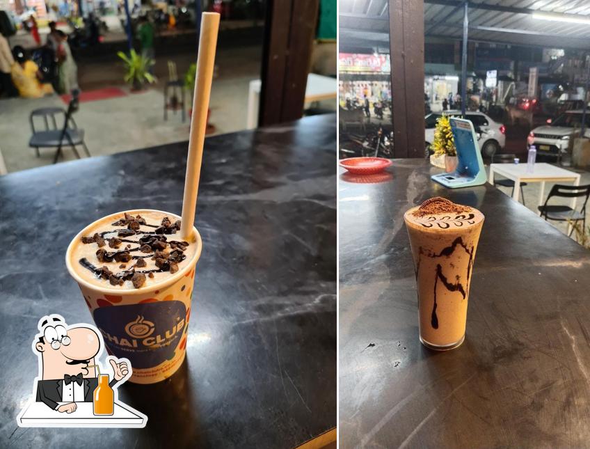 You can enjoy a drink from the menu