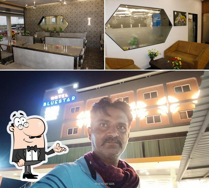 The image of interior and exterior at Hotel Bluestar Best Hotel, Restaurant, Banquet Hall Dhrangadhra