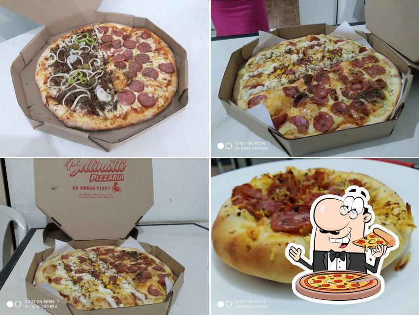 Peça diversos variedades de pizza