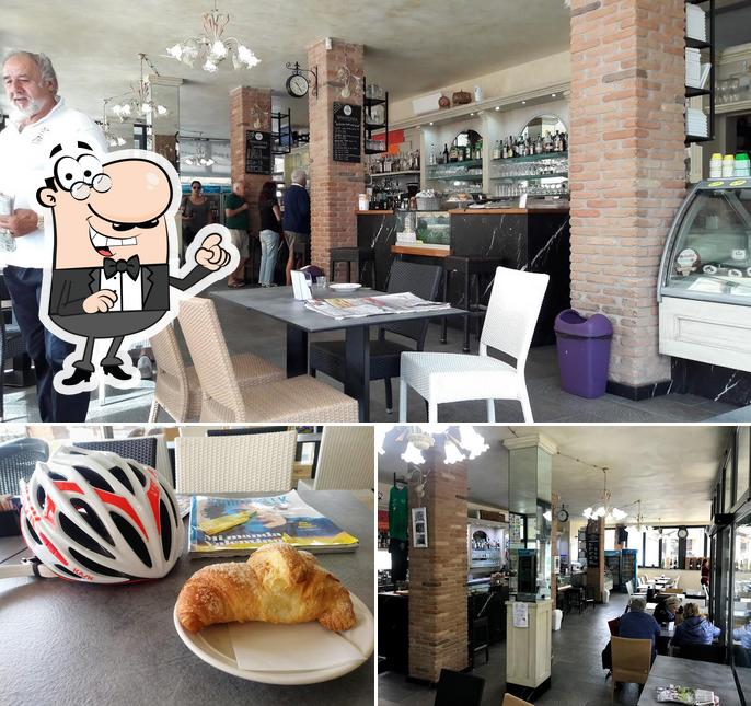 La interni e cibo del ristorante