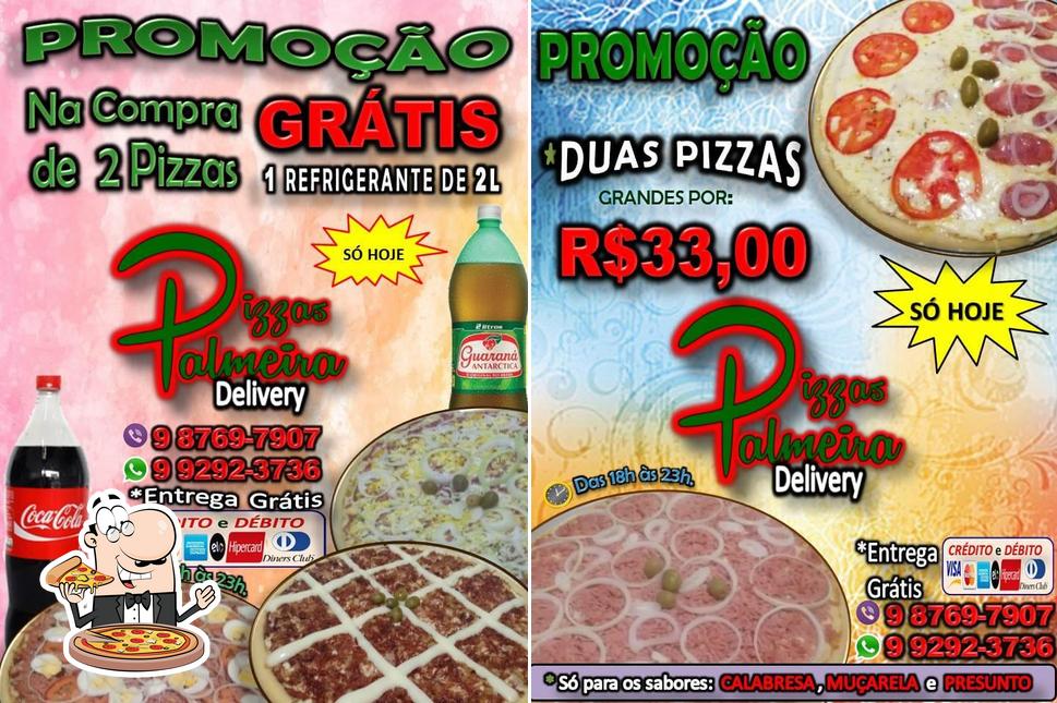 Experimente pizza no Pizzas Palmeira Delivery