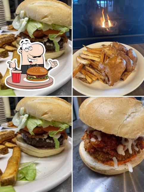 Hamburger at Mallard's Bar and Grill - Located at Rendezvous Meadow Golf Course