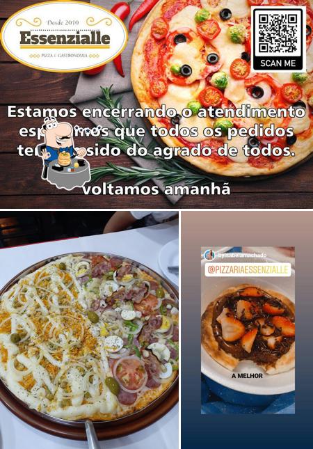 Comida em Pizzaria Essenzialle