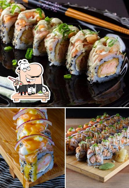 Peça diferentes opções de sushi