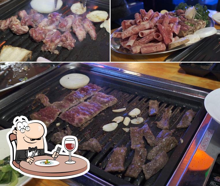 Food at K POP KOREAN BBQ
