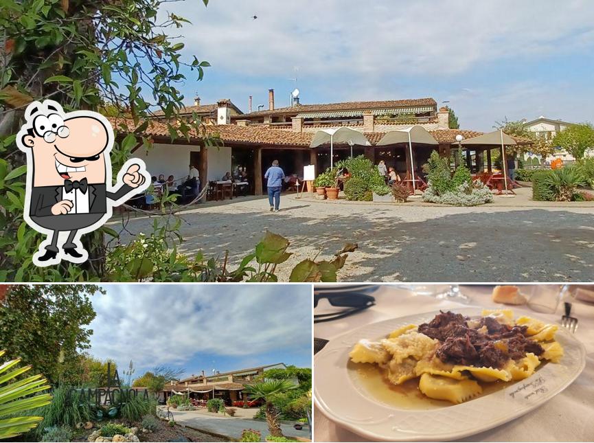 La immagine di esterno e cibo da La Campagnola