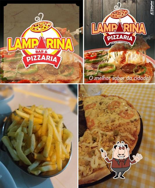 Comida em Bar e Pizzaria Lamparina